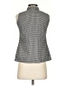 Talbots Houndstooth Gray Sleeveless Button-Down Shirt Size P (petite) - photo 2