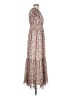 Reset 100% Polyester Floral Tan Casual Dress Size S - photo 4