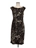 Connected Apparel Animal Print Brown Cocktail Dress Size M (estimated) - photo 1