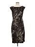 Connected Apparel Animal Print Brown Cocktail Dress Size M (estimated) - photo 2
