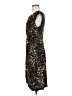 Connected Apparel Animal Print Brown Cocktail Dress Size M (estimated) - photo 5