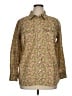 Talbots Outlet Paisley Green Long Sleeve Button-Down Shirt Size 1X - photo 1