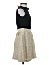 Zara Basic 100% Polyester Gold Cocktail Dress Size S - photo 4