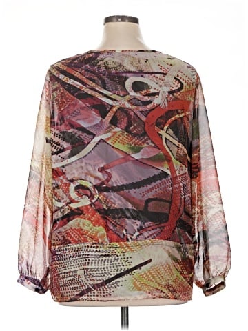 Cj Banks Long Sleeve Blouse (view 2)