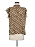 THML 100% Polyester Brown Short Sleeve Blouse Size M - photo 1