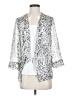 Chico's 100% Polyester Silver White Kimono Size S - photo 1