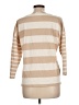 Talbots 100% Cotton Stripes Tan 3/4 Sleeve Top Size L - photo 2