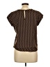 Lily White Brown Short Sleeve Top Size L - photo 2