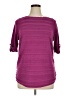 Apt. 9 Purple 3/4 Sleeve Top Size 0X - photo 1
