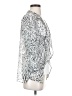 Chico's 100% Polyester Silver White Kimono Size S - photo 4