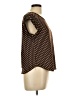 Lily White Brown Short Sleeve Top Size L - photo 4
