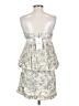 Zara 100% Polyester Paisley Ivory Cocktail Dress Size S - photo 2