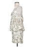 Zara 100% Polyester Paisley Ivory Cocktail Dress Size S - photo 5