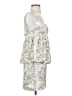 Zara 100% Polyester Paisley Ivory Cocktail Dress Size S - photo 4
