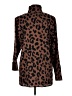 Foxcroft 100% Cotton Animal Print Brown Long Sleeve Blouse Size M - photo 2