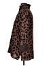 Foxcroft 100% Cotton Animal Print Brown Long Sleeve Blouse Size M - photo 5
