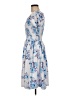 Unbranded 100% Polyester Print Blue Cocktail Dress Size M - photo 5