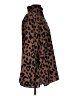 Foxcroft 100% Cotton Animal Print Brown Long Sleeve Blouse Size M - photo 4