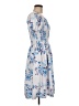 Unbranded 100% Polyester Print Blue Cocktail Dress Size M - photo 4