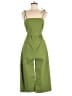 Monteau Solid Green Jumpsuit Size M - photo 1