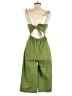 Monteau Solid Green Jumpsuit Size M - photo 2