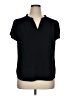 41Hawthorn 100% Polyester Black Short Sleeve Blouse Size XL - photo 1