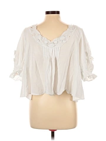 Free People 3/4 Sleeve Blouse (view 2)