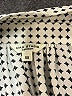 Max Studio 100% Polyester Houndstooth Ivory Short Sleeve Blouse Size XS - photo 7