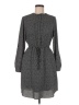 Apt. 9 100% Polyester Chevron-herringbone Gray Casual Dress Size 8 - photo 1