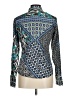 PaperWhite 100% Cotton Print Blue Long Sleeve Blouse Size 8 - photo 2