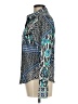 PaperWhite 100% Cotton Print Blue Long Sleeve Blouse Size 8 - photo 5