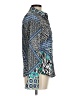 PaperWhite 100% Cotton Print Blue Long Sleeve Blouse Size 8 - photo 4
