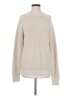 Assorted Brands 100% Cotton Solid Ivory Turtleneck Sweater Size S - photo 1