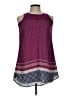 Eyeshadow 100% Polyester Burgundy Sleeveless Blouse Size 10 - photo 1