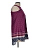 Eyeshadow 100% Polyester Burgundy Sleeveless Blouse Size 10 - photo 4