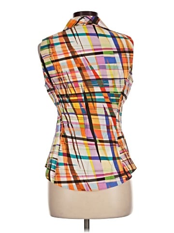 Lafayette 148 New York Sleeveless Button-Down Shirt (view 2)