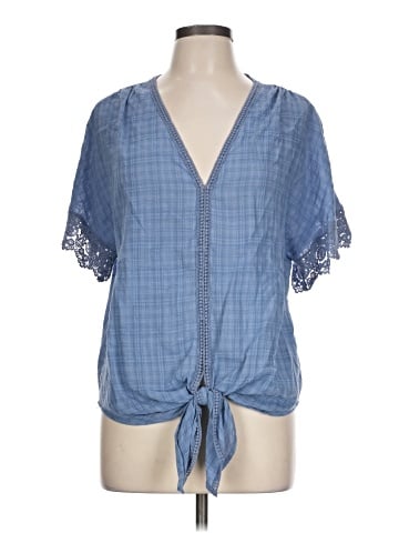 Max Studio Short Sleeve Blouse (view 1)