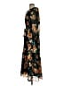 Joy Joy 100% Polyester Floral Black Casual Dress Size S - photo 5