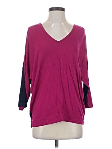 L-RL Lauren Active Ralph Lauren 3/4 Sleeve Top (view 1)
