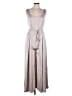 AaKaa 100% Polyester Solid Gray Jumpsuit Size L - photo 1