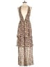 Urban Outfitters 100% Polyester Animal Print Brown Romper Size M - photo 1