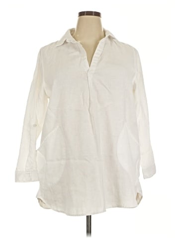 For Cynthia 3/4 Sleeve Button-Down Shirt (view 1)