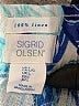 Sigrid Olsen 100% Linen Tropical Blue Linen Pants Size L - photo 7