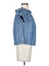 J.Crew 100% Cotton Blue Short Sleeve Blouse Size 0 - photo 4