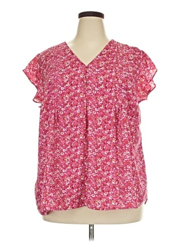 Cynthia Rowley Short Sleeve Blouse (view 1)