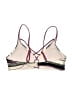 Francesca's Stripes Burgundy Swimsuit Top Size M - photo 2