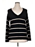 Bobeau Stripes Black Pullover Sweater Size XL - photo 1