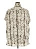 She + Sky 100% Polyester Animal Print Ivory Short Sleeve Blouse Size 2X - photo 2