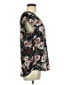 Halogen Floral Black Short Sleeve Blouse Size M - photo 4