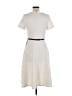 Tommy Hilfiger Solid Ivory Casual Dress Size 6 - photo 2